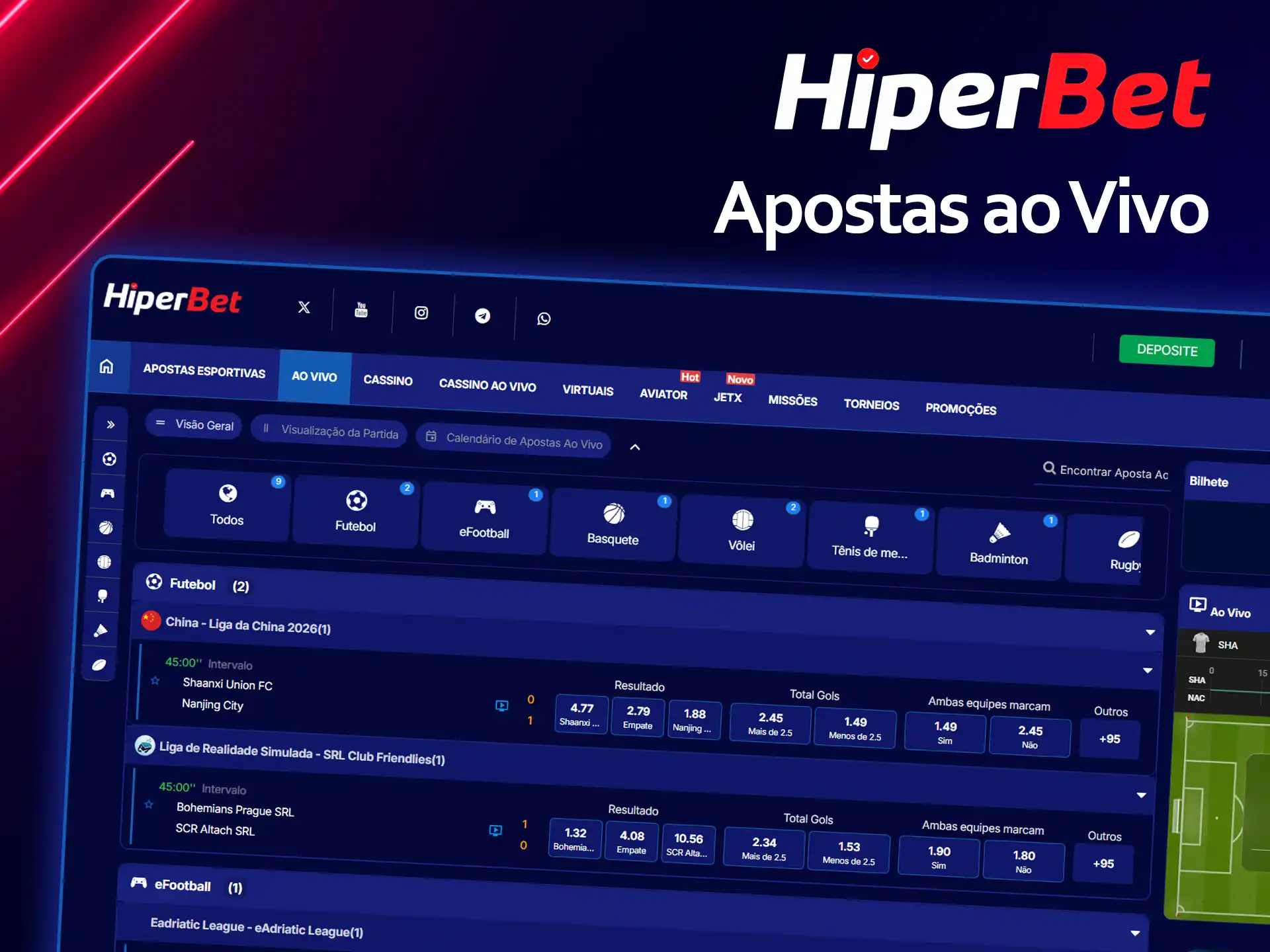 Emoção garantida com apostas ao vivo Hiperbet.