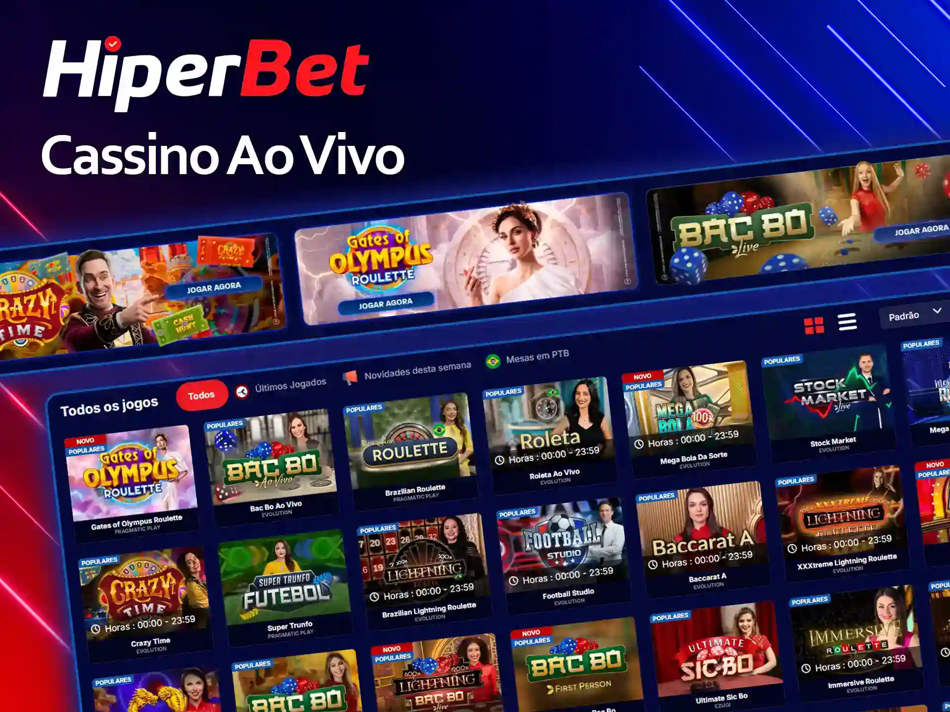 Aproveite o cassino ao vivo da Hiperbet.